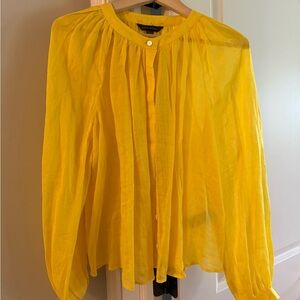 Banana Republic Vibrant Yellow Blouse